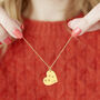 Personalised Cat Remembrance Gold Heart Necklace, thumbnail 2 of 12