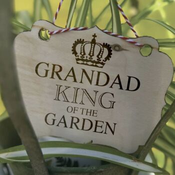 Personalised King Of The Garden Metal Crown, 3 of 5