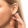 9ct Solid Gold Marquise Stud Earrings, thumbnail 1 of 7