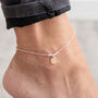 Sterling Silver Sun Anklet, thumbnail 1 of 3