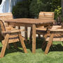 Six Seater Garden Furniture Rectangular Table Set, thumbnail 7 of 7