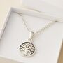 Sterling Silver Tree Of Life Pendant Necklace, thumbnail 7 of 9