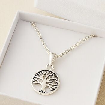 Sterling Silver Tree Of Life Pendant Necklace, 7 of 9