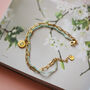 Delicate Charm Layered Bracelet – Gold And Amazonite, thumbnail 5 of 8