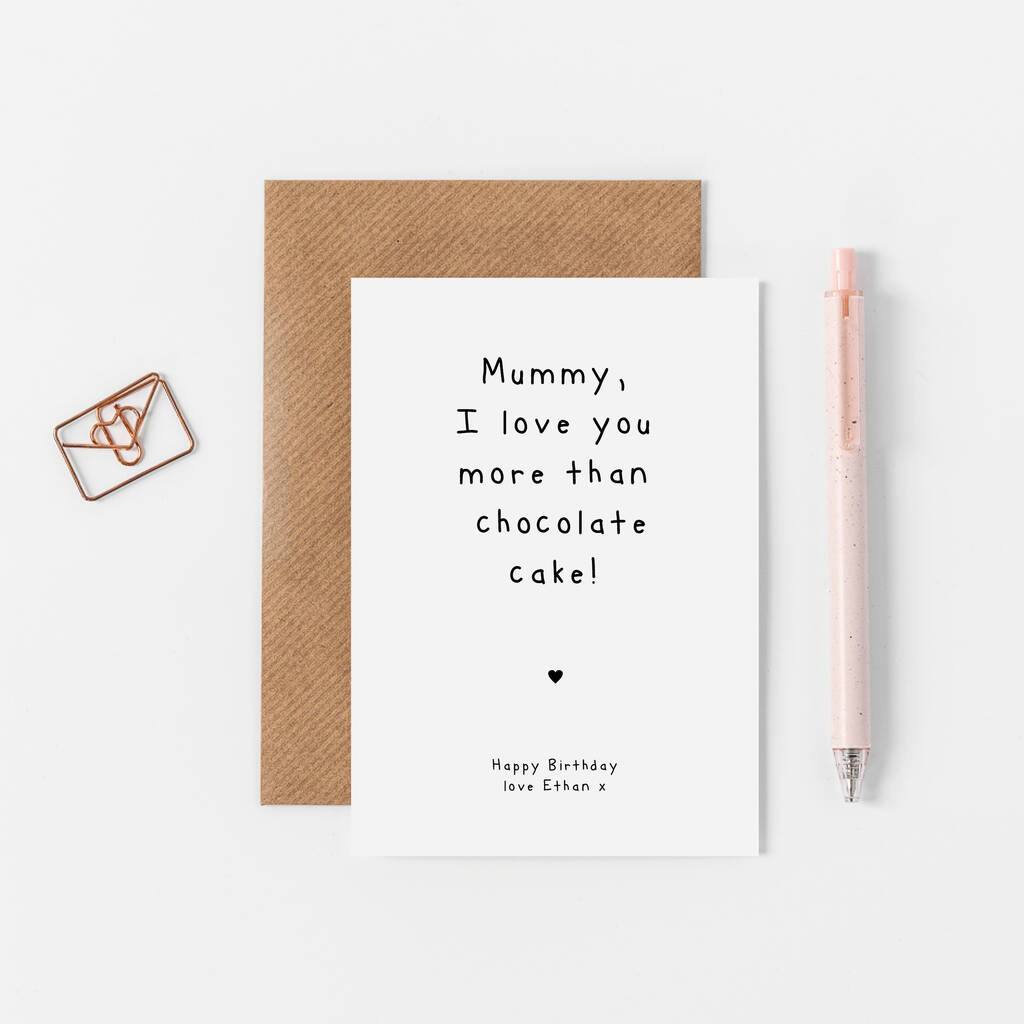 Mummy, I Love You More Than… Card, 1 of 3