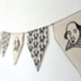 Shakespeare Bunting. Handmade Hanging Garland, thumbnail 2 of 4