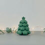 Green Christmas Tree Candle And Christmas Decoration, thumbnail 3 of 11