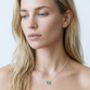 Enso Amazonite And 925 Sterling Silver Necklace, thumbnail 2 of 5