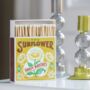 Luxury Boxed Sunflower Safety Matches, thumbnail 1 of 3