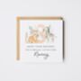 Personalised 1st Birthday Tiger Zebra Card, thumbnail 2 of 5