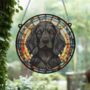 Cocker Spaniel Black Stained Glass Effect Suncatcher, thumbnail 5 of 5