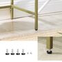 Console Table With Three Tempered Glass Shelves, thumbnail 4 of 6