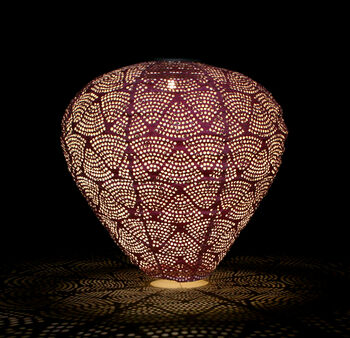 Purple Balloon Moroccan Solar Lantern, 3 of 5