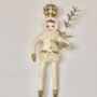 Spun Cotton Christmas Decoration Gold Twig Girl, thumbnail 2 of 6