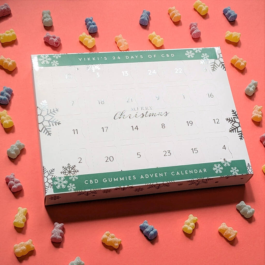 Personalised Cbd Gummies Advent Calendar, 1 of 4