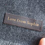 Personalised 'Love From' Lambswool Scarf, thumbnail 3 of 11