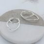 Statement Sterling Silver Double Swirl Hoops, thumbnail 1 of 2