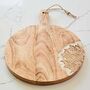 Large Round Floral Mango Wood Serving Board, thumbnail 2 of 5