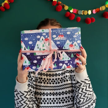 Little Christmas Scene Wrapping Paper, 2 of 10