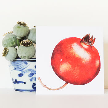 Pomegranate Greetings Card, 4 of 5
