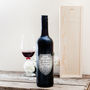 Personalised Red Wine With Premium Pewter Shield, thumbnail 2 of 3