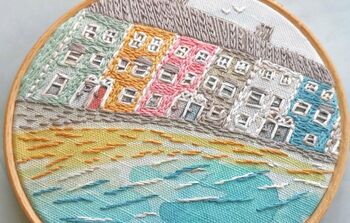 Pastel Cottages Embroidery Kit, 11 of 11