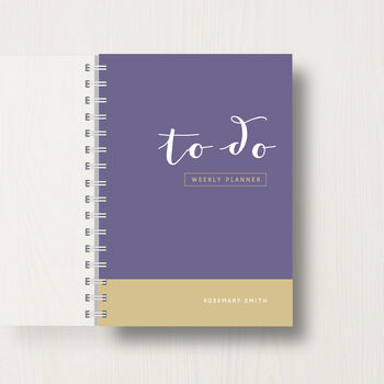 Personalised 'To Do' Weekly Planner Journal, 10 of 11