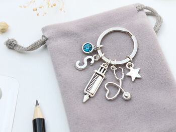 Personalised Doctor | Nurse Keyring Graduation Gift, 7 of 9