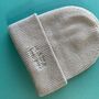 Embroidered Mama Est Year Deep Cuff Beanie Hat, thumbnail 2 of 2