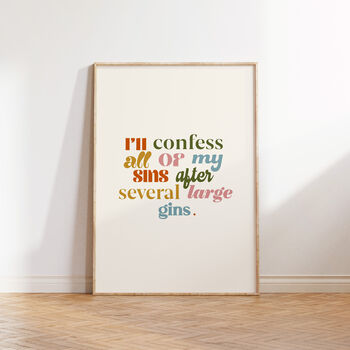 Several Large Gins Print, 2 of 2