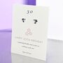 30th Birthday Sterling Silver Three Star Stud Earrings, thumbnail 1 of 6