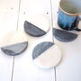 Marble Drinks Coasters Grey And White Set Four, thumbnail 1 of 6