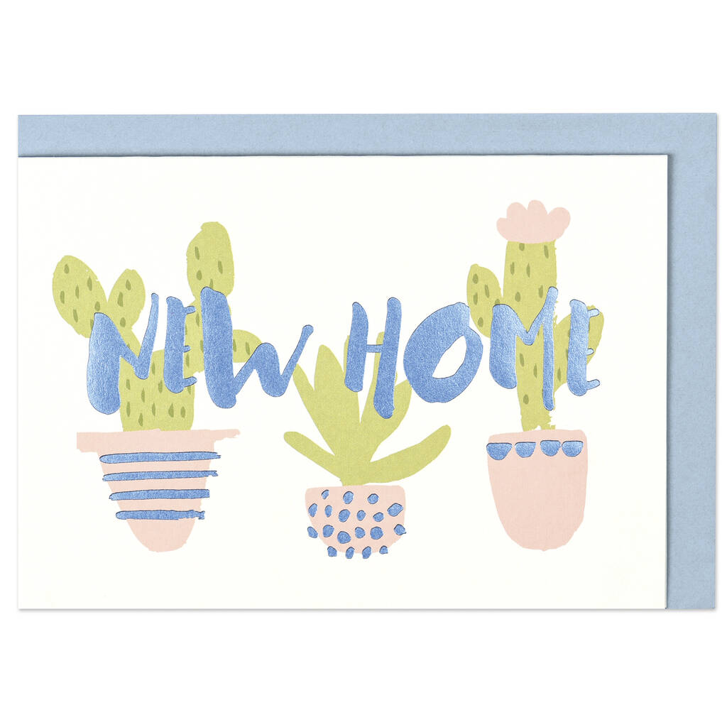 'New Home' Cacti Foiled Card