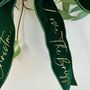 Personalised Velvet Christmas Wreath Bow, thumbnail 5 of 7