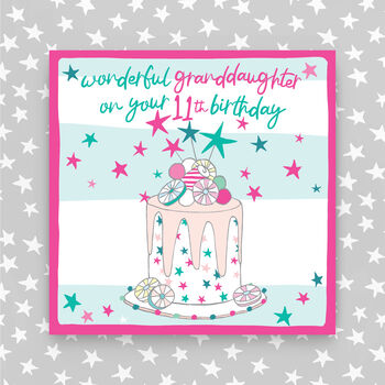 11th Birthday Card For Daughter/Grandaughter/Niece, 2 of 3