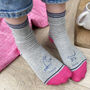 Cat And Owner Personalised Socks, thumbnail 1 of 2