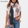 Cashmere Mulberry Tree Of Life Print Scarf, thumbnail 2 of 11