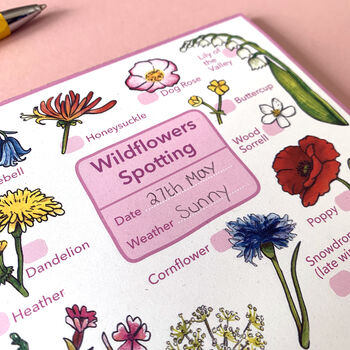 Wildflowers Spotting Journal Notepad, 11 of 11