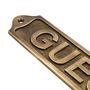 Custom Guest Brass Plaque Wall Sign, thumbnail 2 of 12