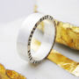 Personalised Silver Narrative Ring With/Out Diamond, thumbnail 4 of 9