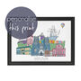 Bristol Graduation Skyline Personalised Print, thumbnail 1 of 5