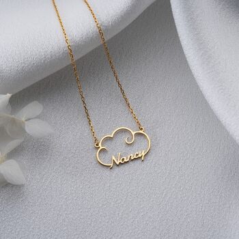 'On Cloud Nine' Personalised Name Necklace, 4 of 9