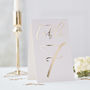 Gold Foiled Wedding Table Card Numbers One 12, thumbnail 1 of 3