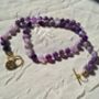 Amethyst And Agate Zodiac Crystal Necklace, thumbnail 10 of 10