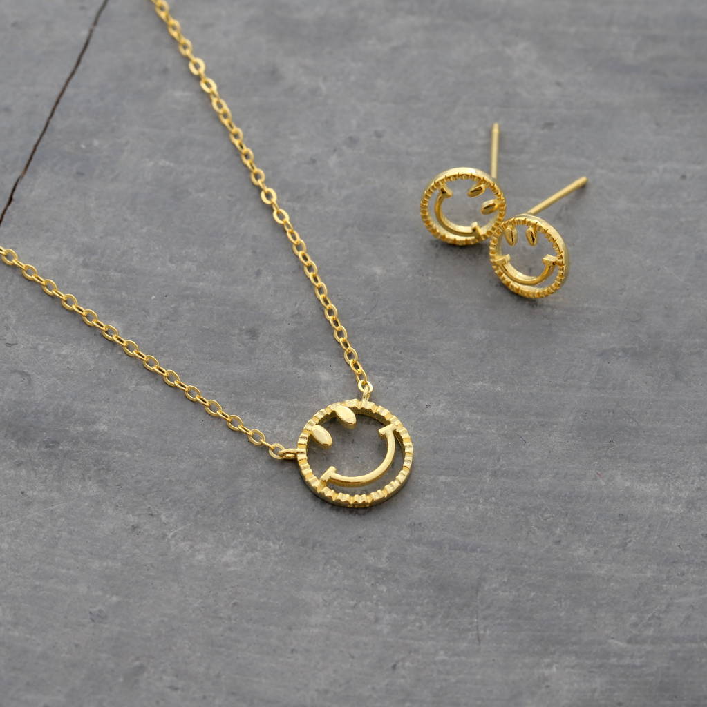 Smile Necklace Or Earrings By Attic