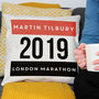 Personalised Marathon Cushion, thumbnail 2 of 4