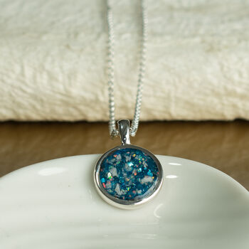 Memorial Ashes Disc Necklace, 2 of 6