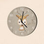 Woodland Deer Personalised Clock, thumbnail 3 of 4