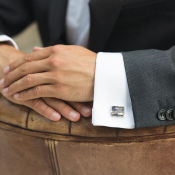 Rhodium Or Rose Gold Plated Mother Of Pearl Cufflinks, 5 of 10