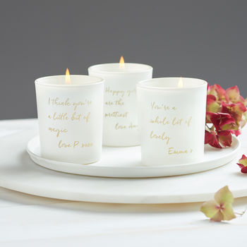 Personalised Glow Through Mini Message Candle, 2 of 2